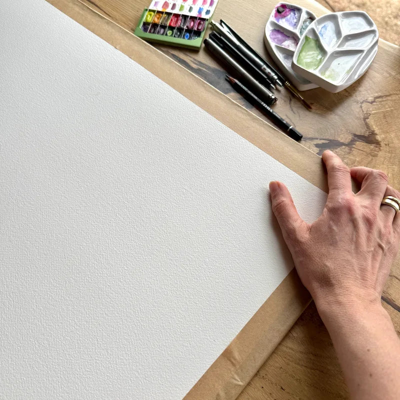 How To Stretch The Paper For Watercolor Painting!