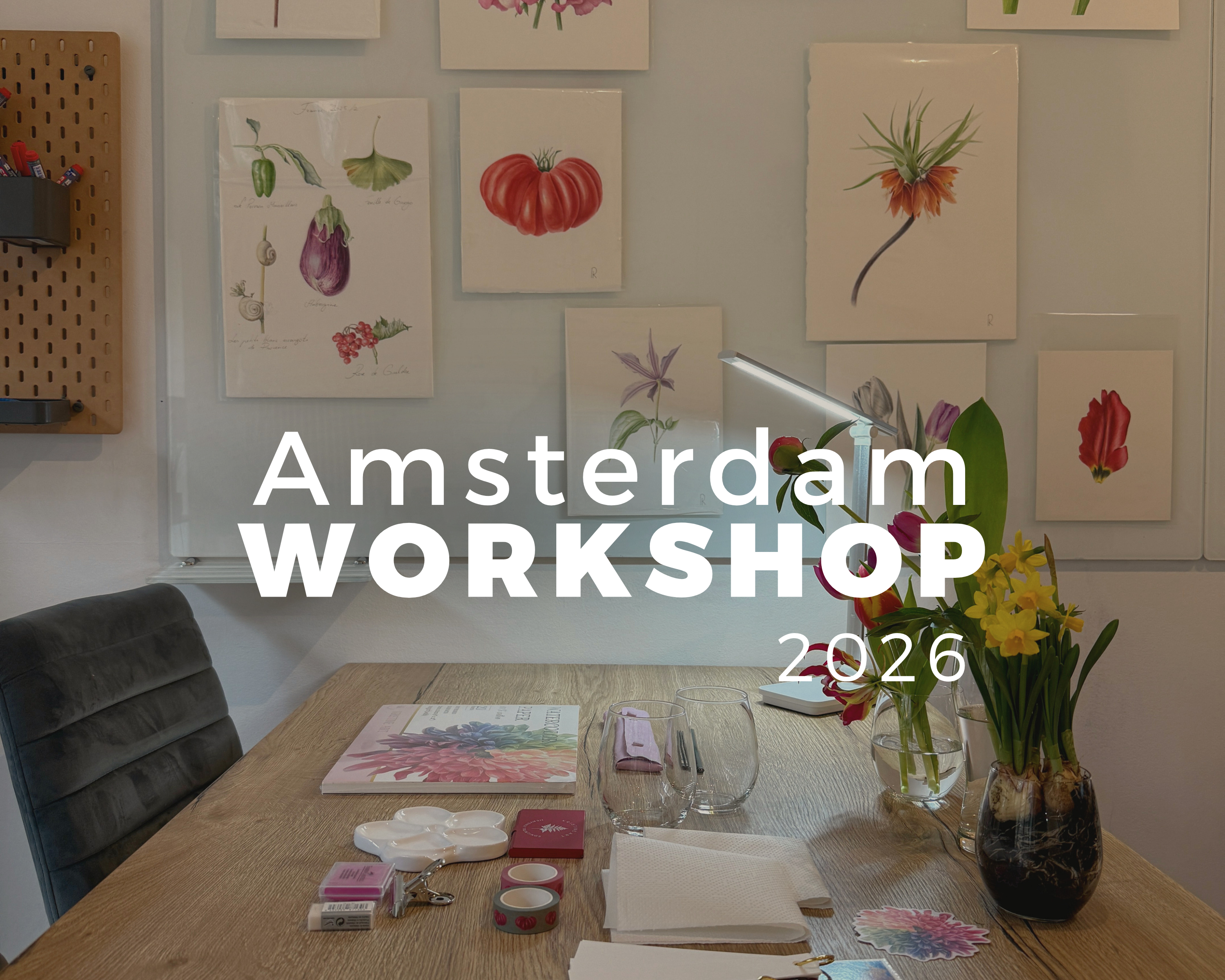Botanical Watercolor Workshop in Amsterdam - 2026