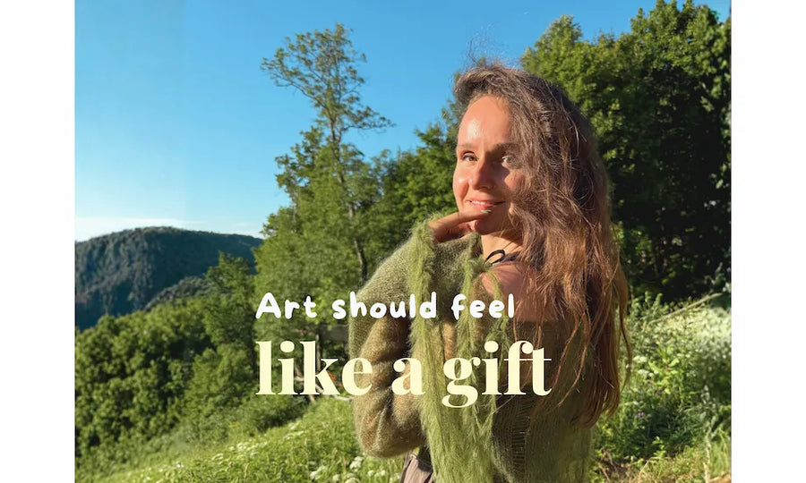 Art should feel like a gift not a burden