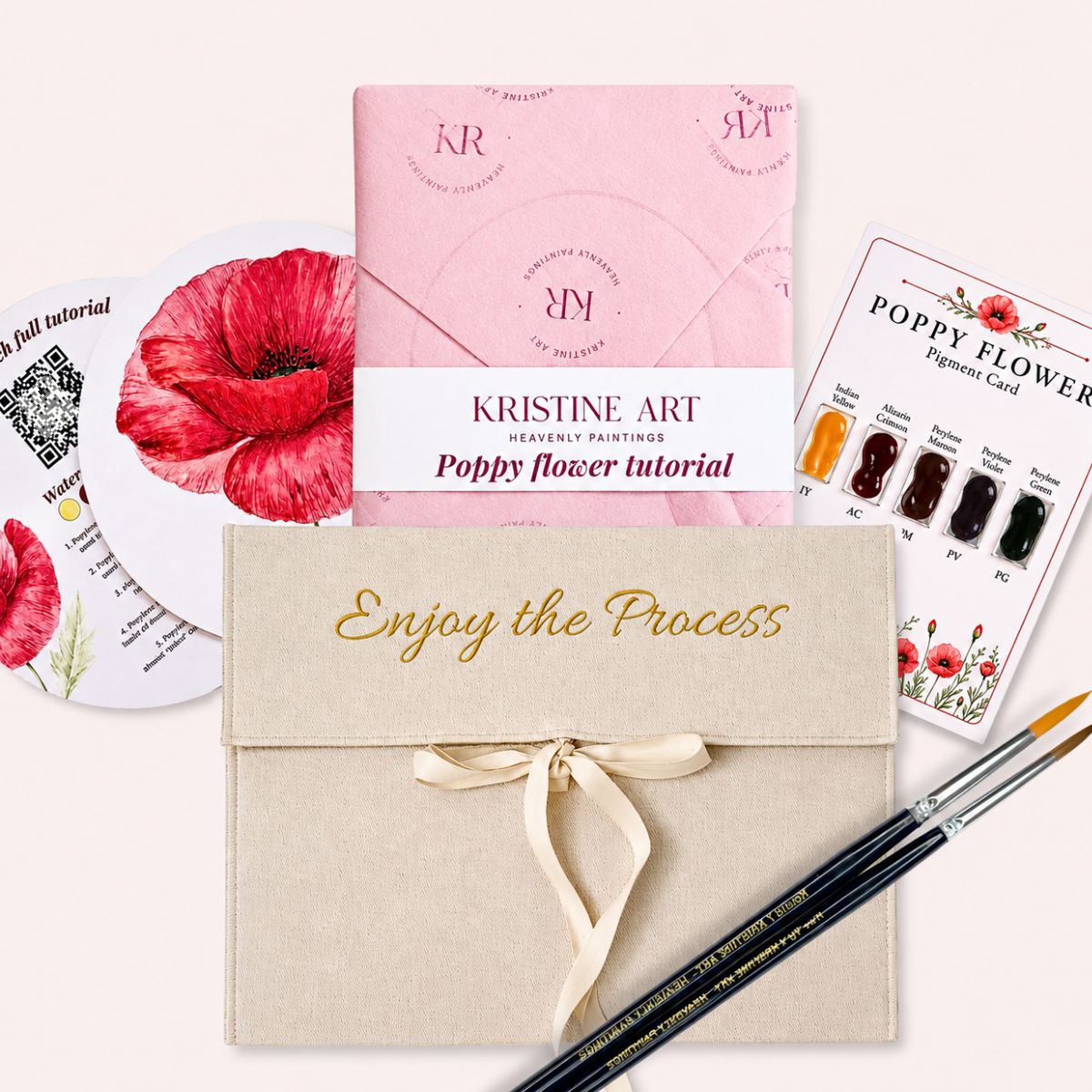 Back to School Watercolor Tutorial Set
