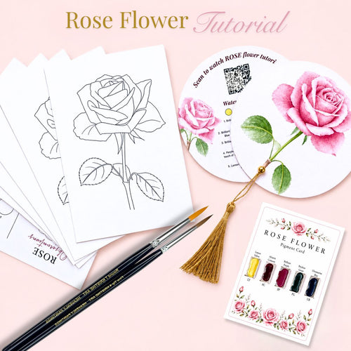 Back to School Watercolor Tutorial Set