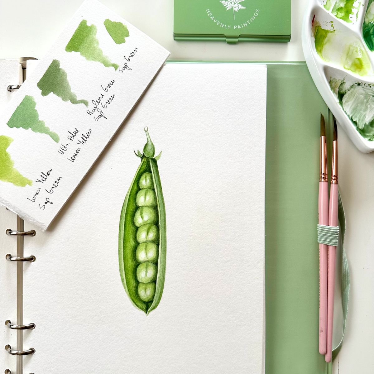 Watercolor Sketchbook Green