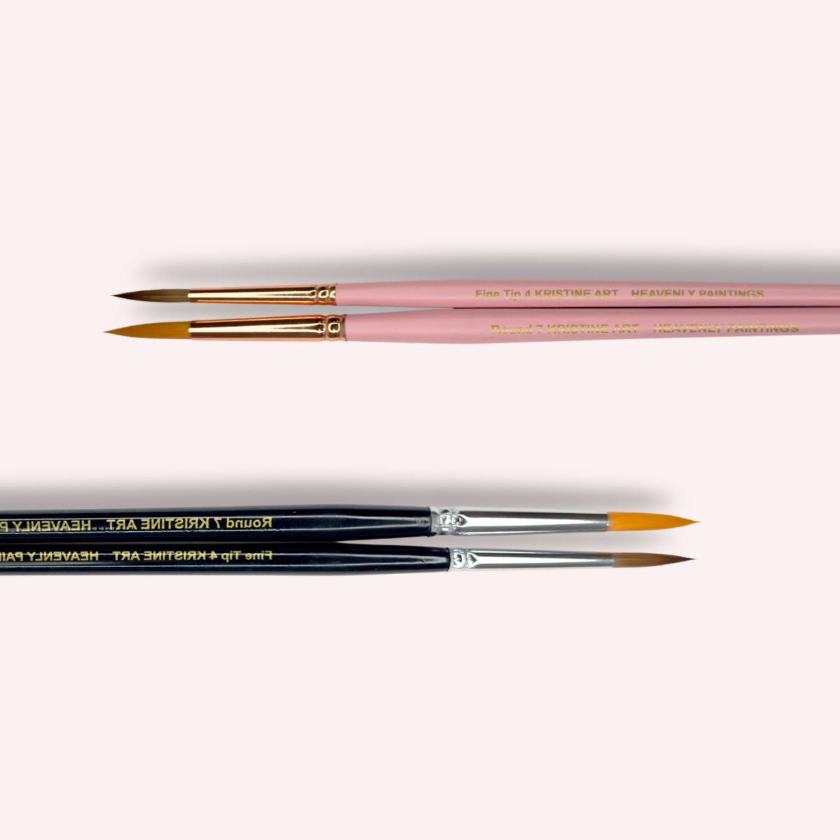 Watercolor Brushes Pink or Black