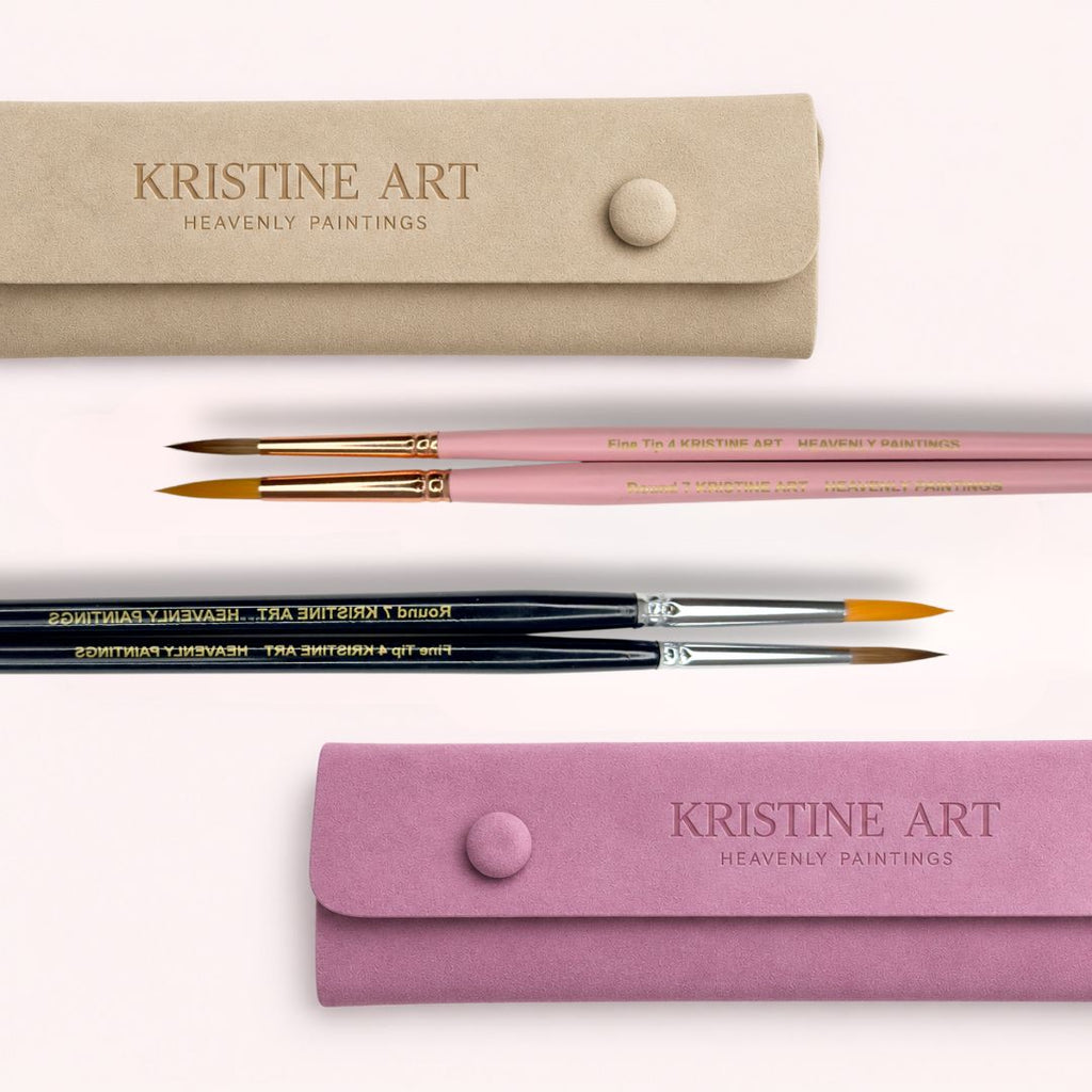 Watercolor Brushes Pink or Black