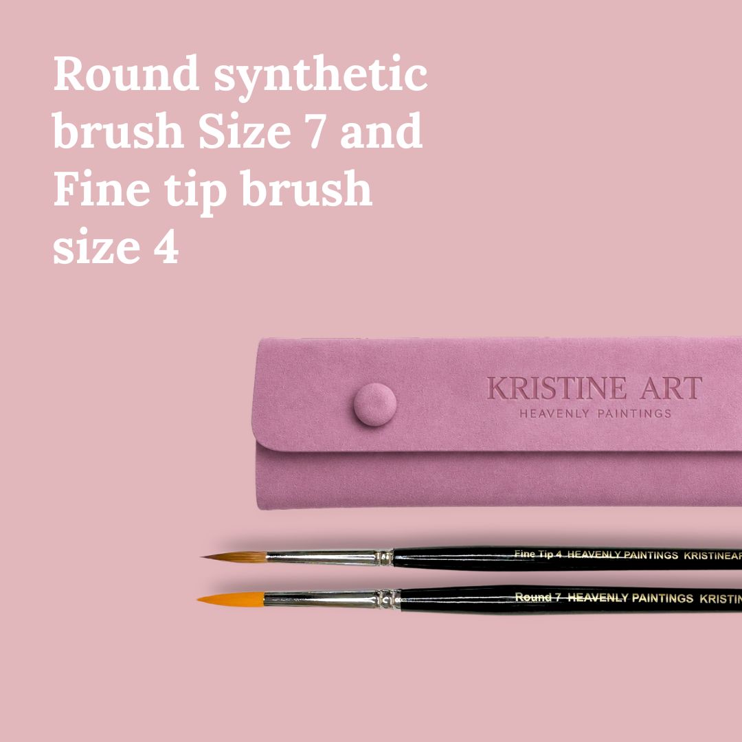 Watercolor Brushes Pink or Black