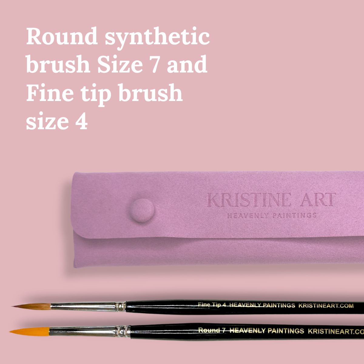 Watercolor Brushes Pink or Black