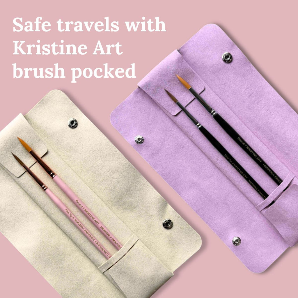 Watercolor Brushes Pink or Black