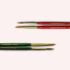 Watercolor Brushes Red or Green