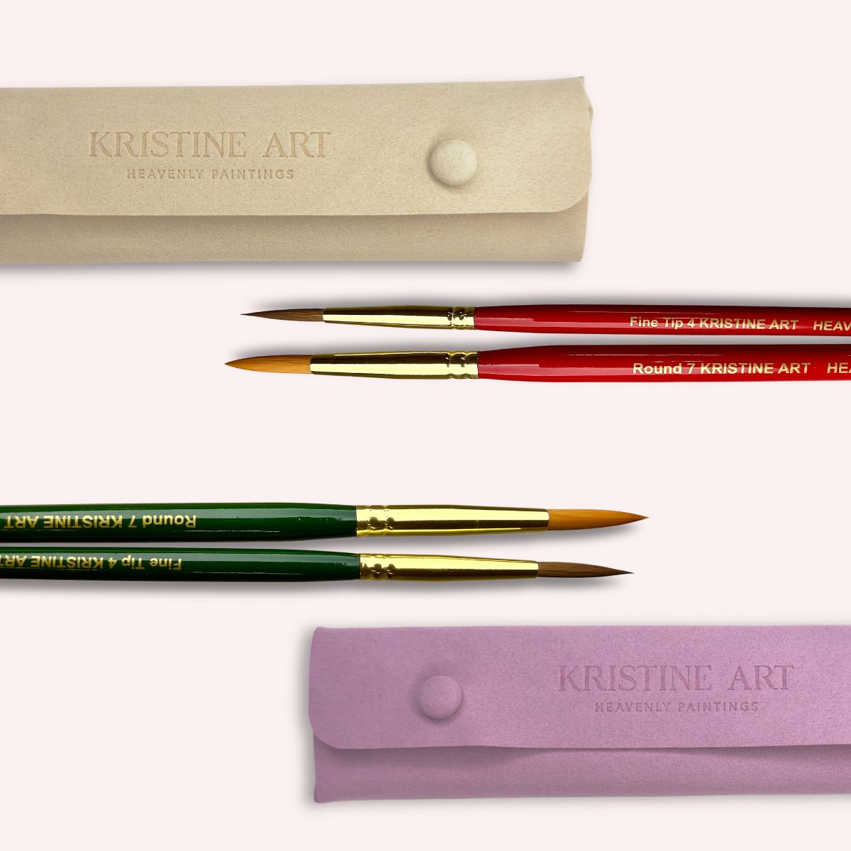 Watercolor Brushes Red or Green