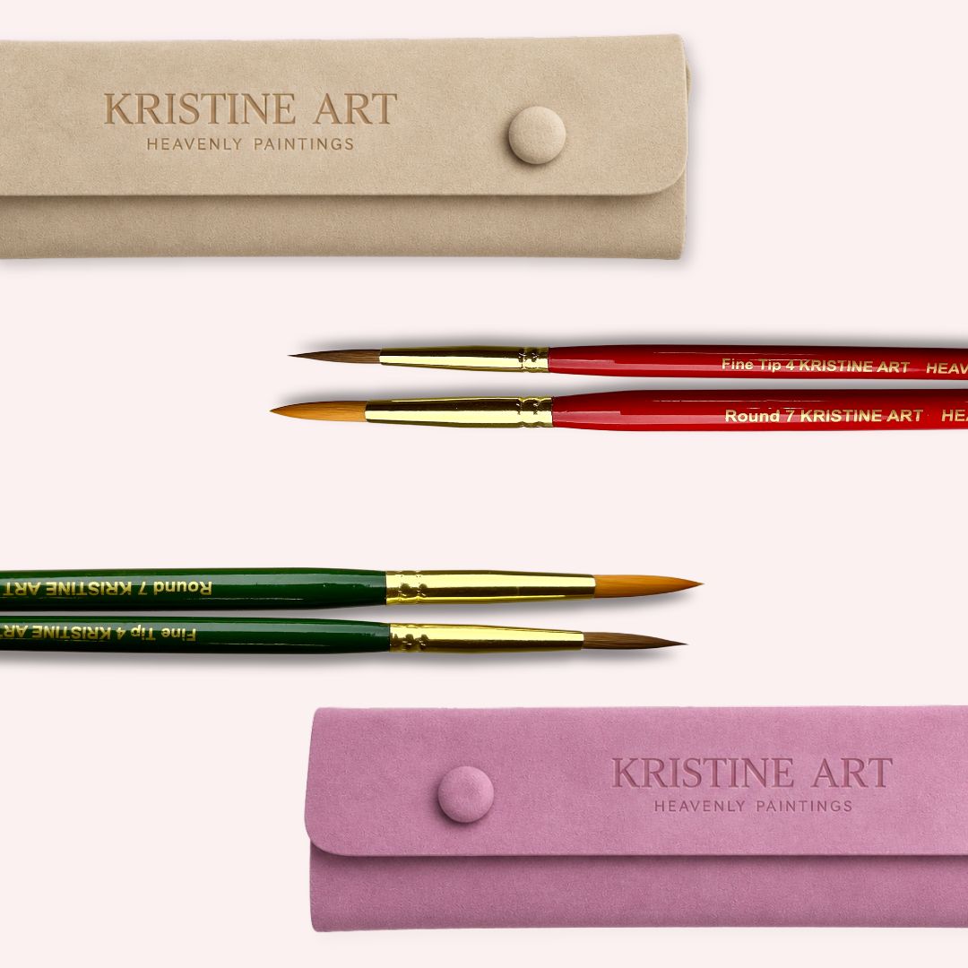 Watercolor Brushes Red or Green