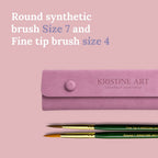Watercolor Brushes Red or Green