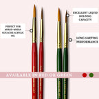 Watercolor Brushes Red or Green