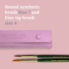 Watercolor Brushes Red or Green