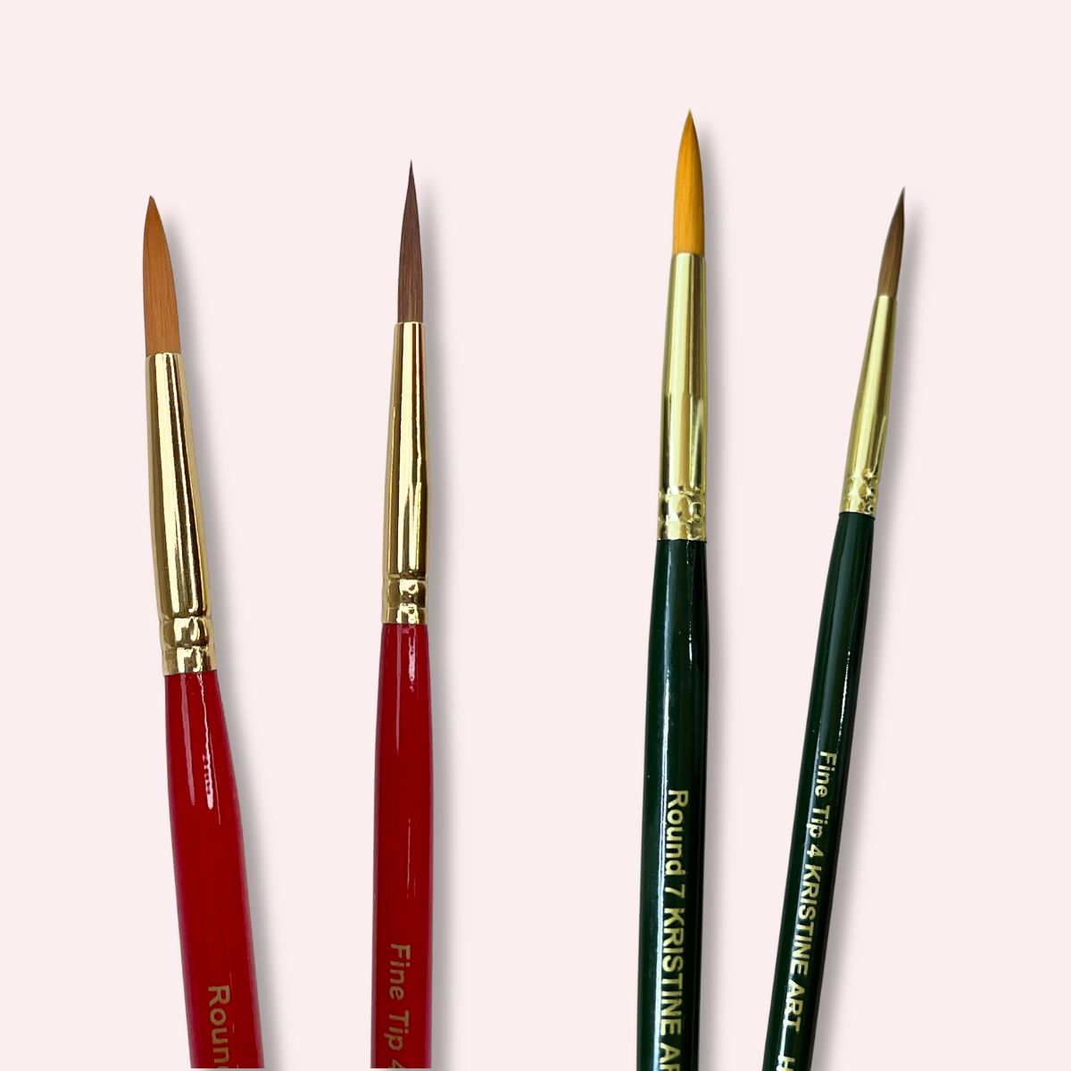 Watercolor Brushes Red or Green