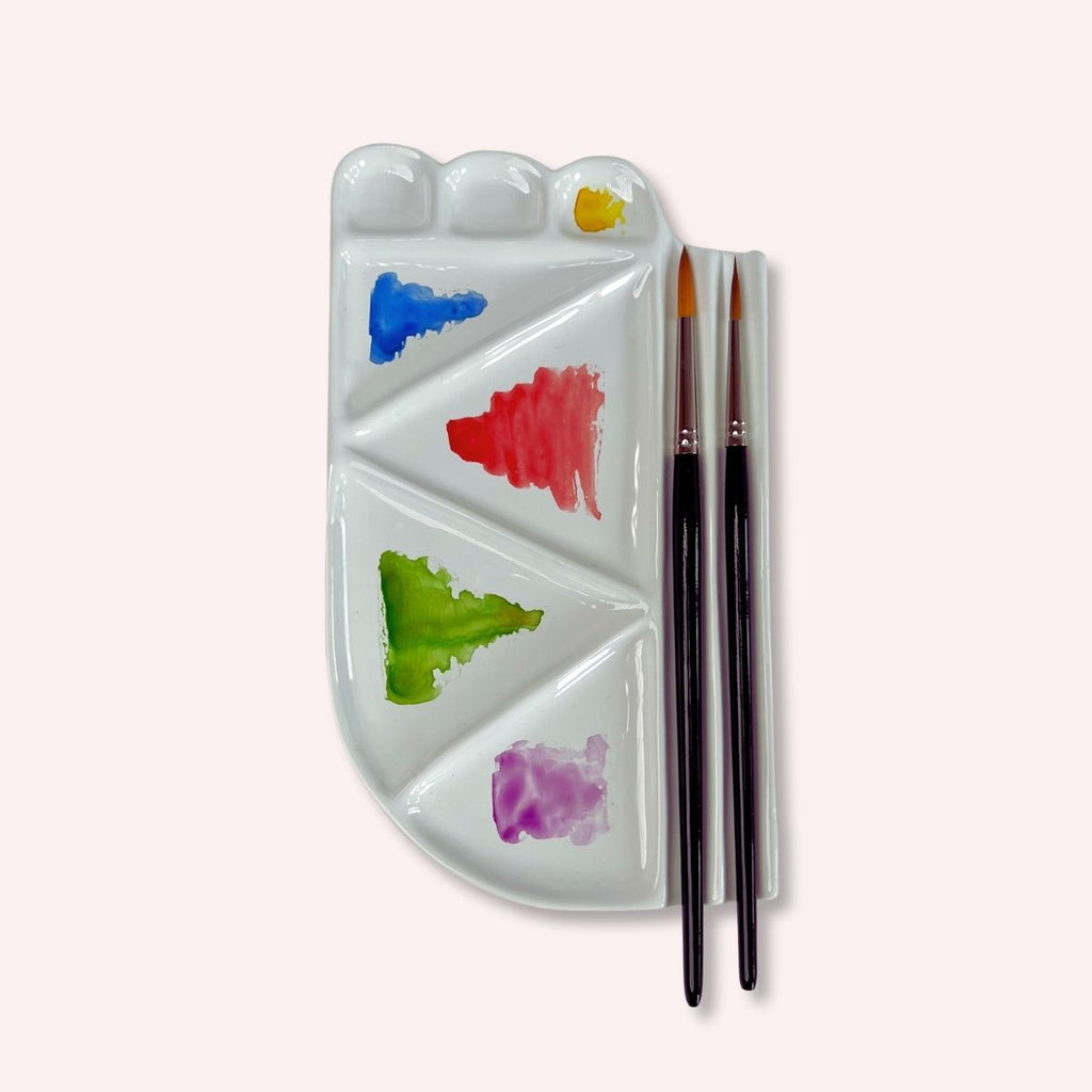 Classical Ceramic Watercolor Palette
