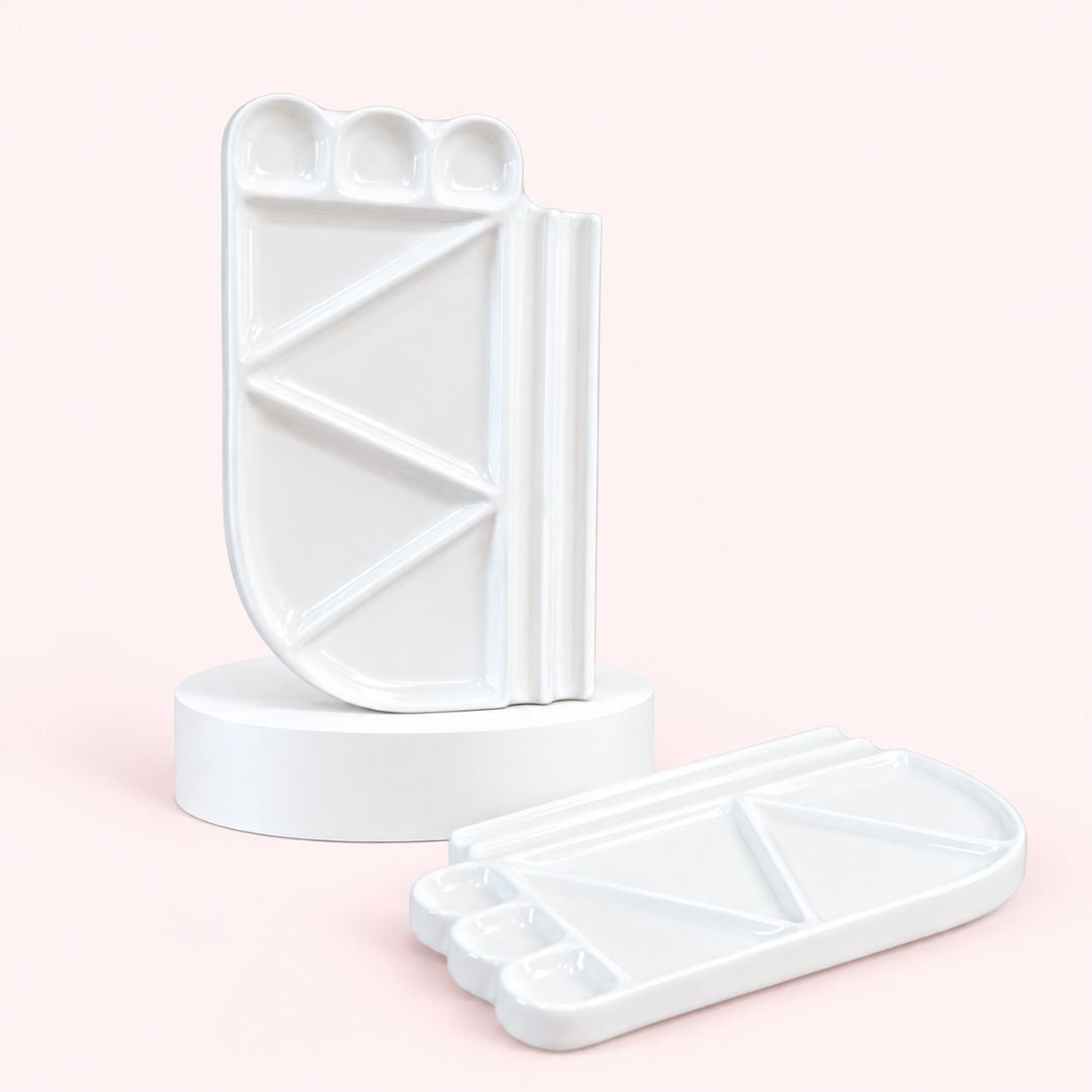 Classical Ceramic Watercolor Palette