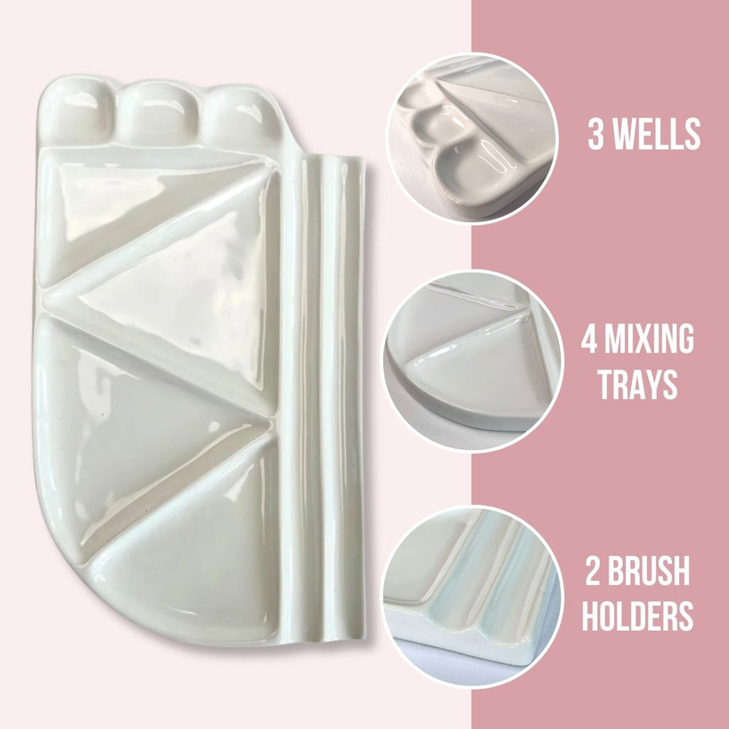Classical Ceramic Watercolor Palette