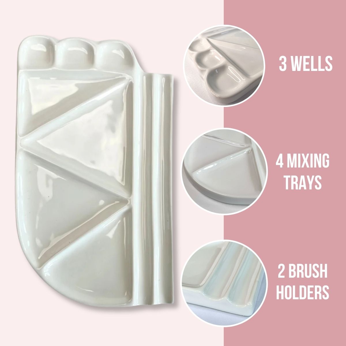 Classical Ceramic Watercolor Palette