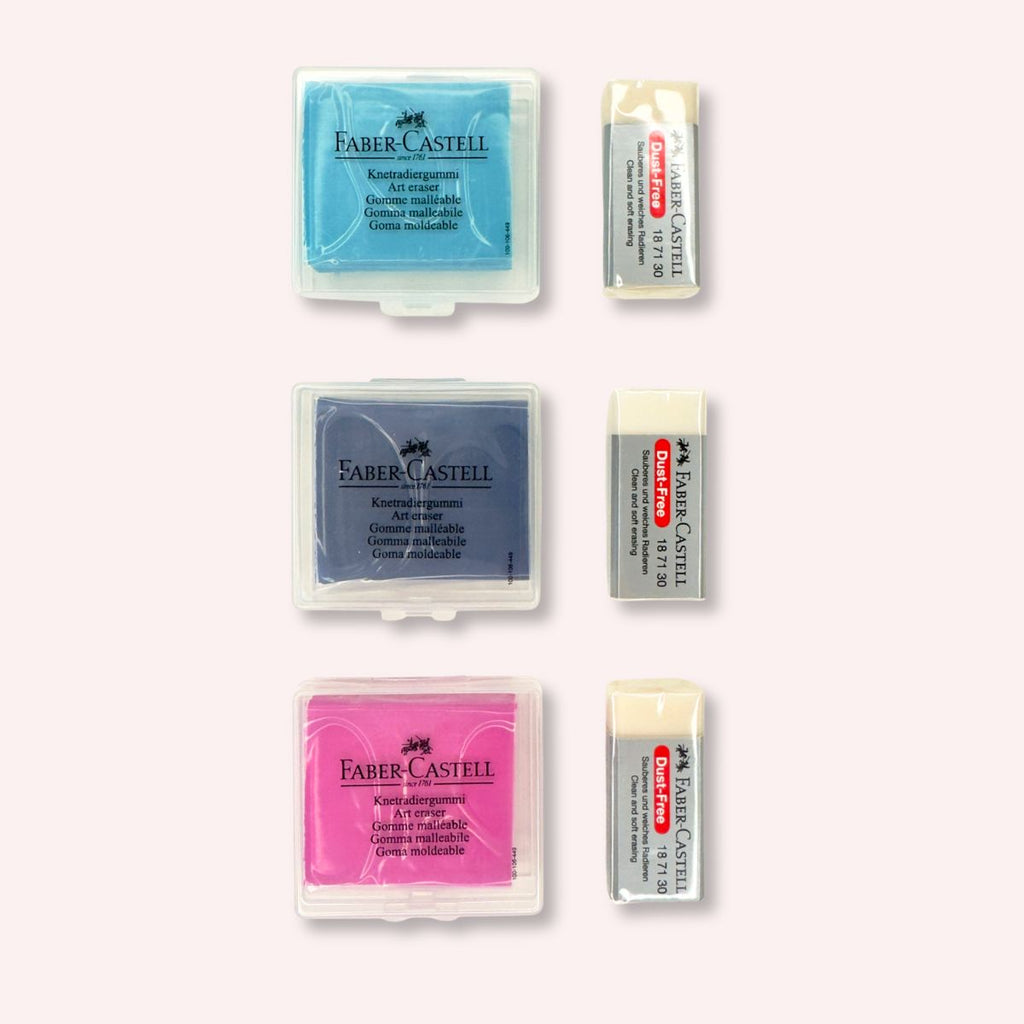 Elastic + Dust-Free Erasers Set