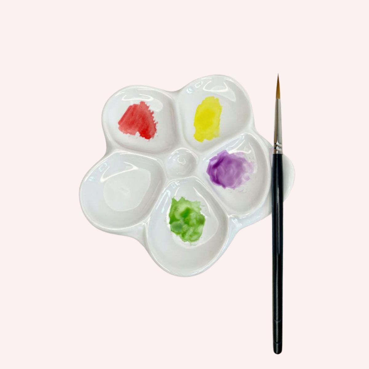 Flower Ceramic Watercolor Palette