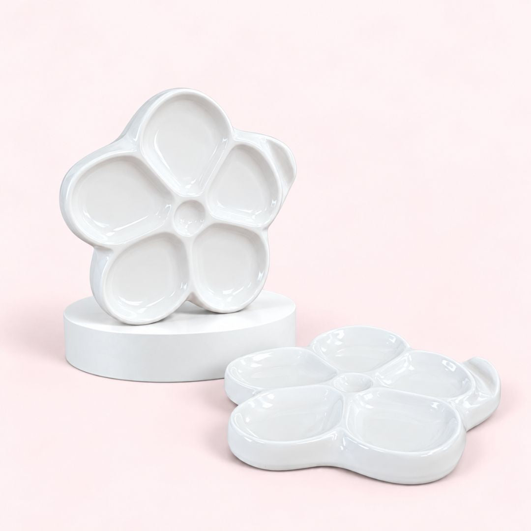 Flower Ceramic Watercolor Palette