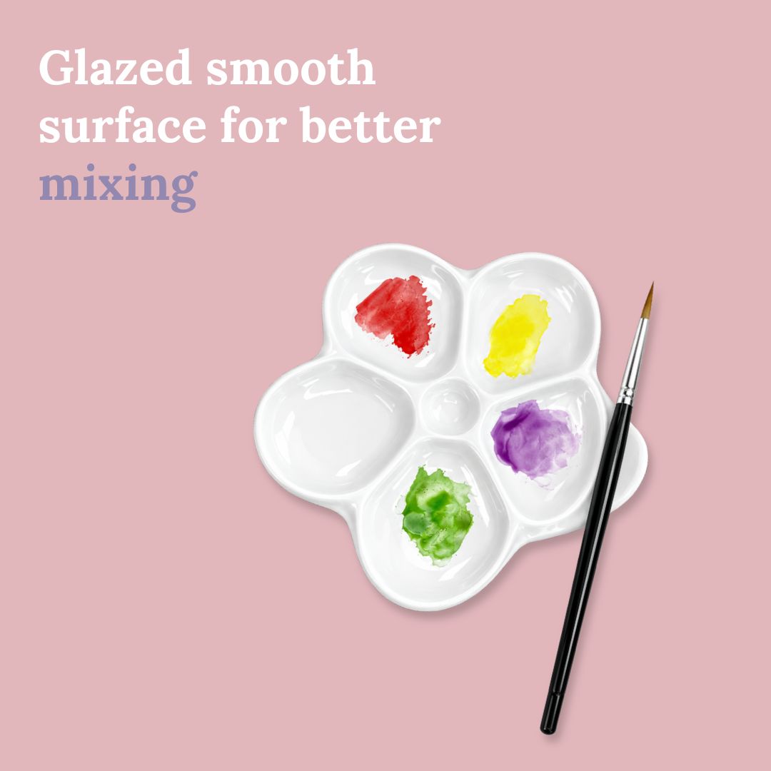 Flower Ceramic Watercolor Palette