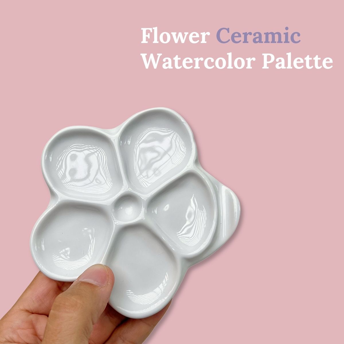 Flower Ceramic Watercolor Palette
