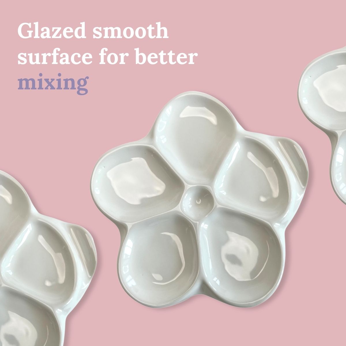 Flower Ceramic Watercolor Palette