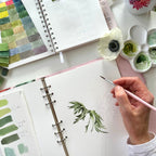 Flower Ceramic Watercolor Palette