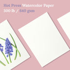 Hot Press Watercolor Paper 300 lb / 640 gsm