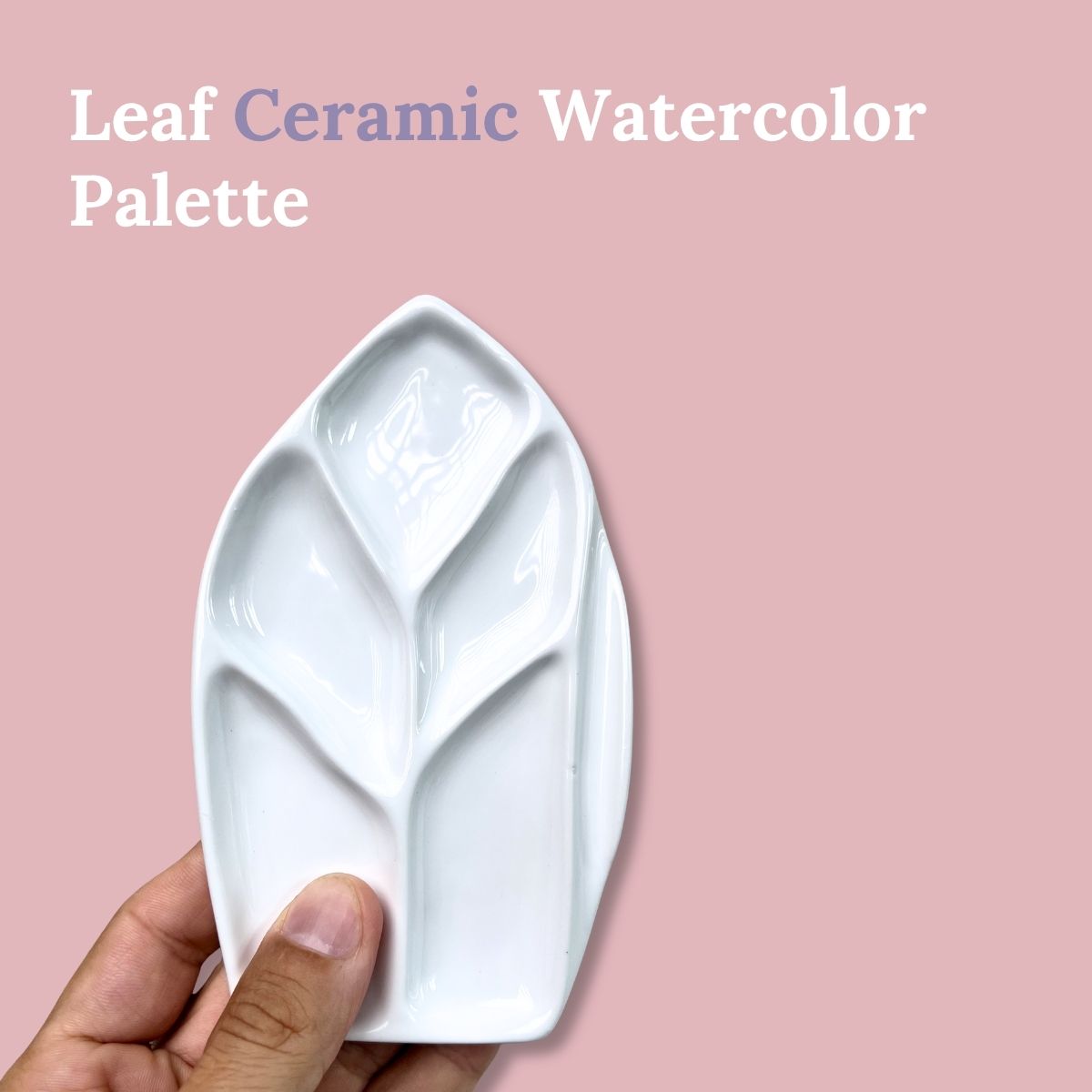 Leaf Ceramic Watercolor Palette
