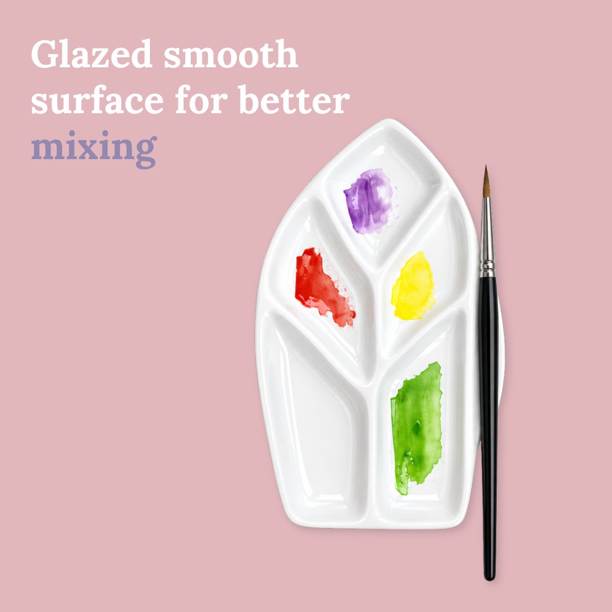 Leaf Ceramic Watercolor Palette