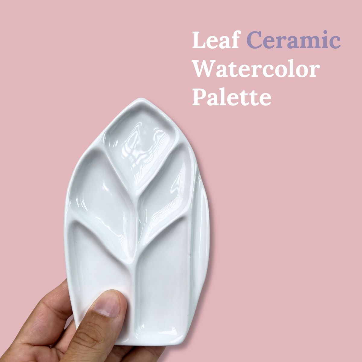 Leaf Ceramic Watercolor Palette