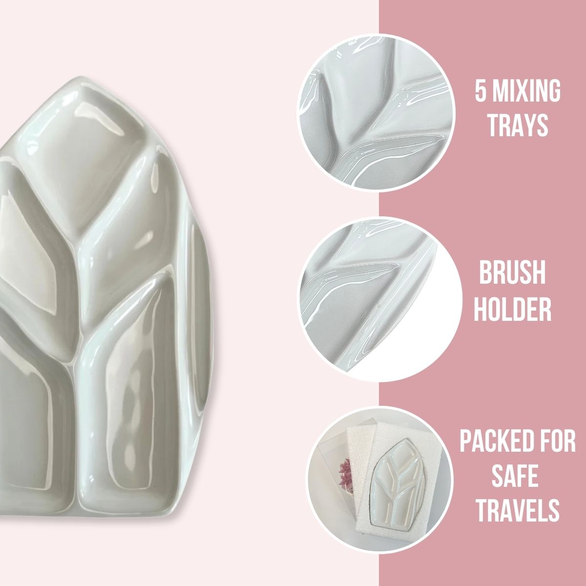 Leaf Ceramic Watercolor Palette