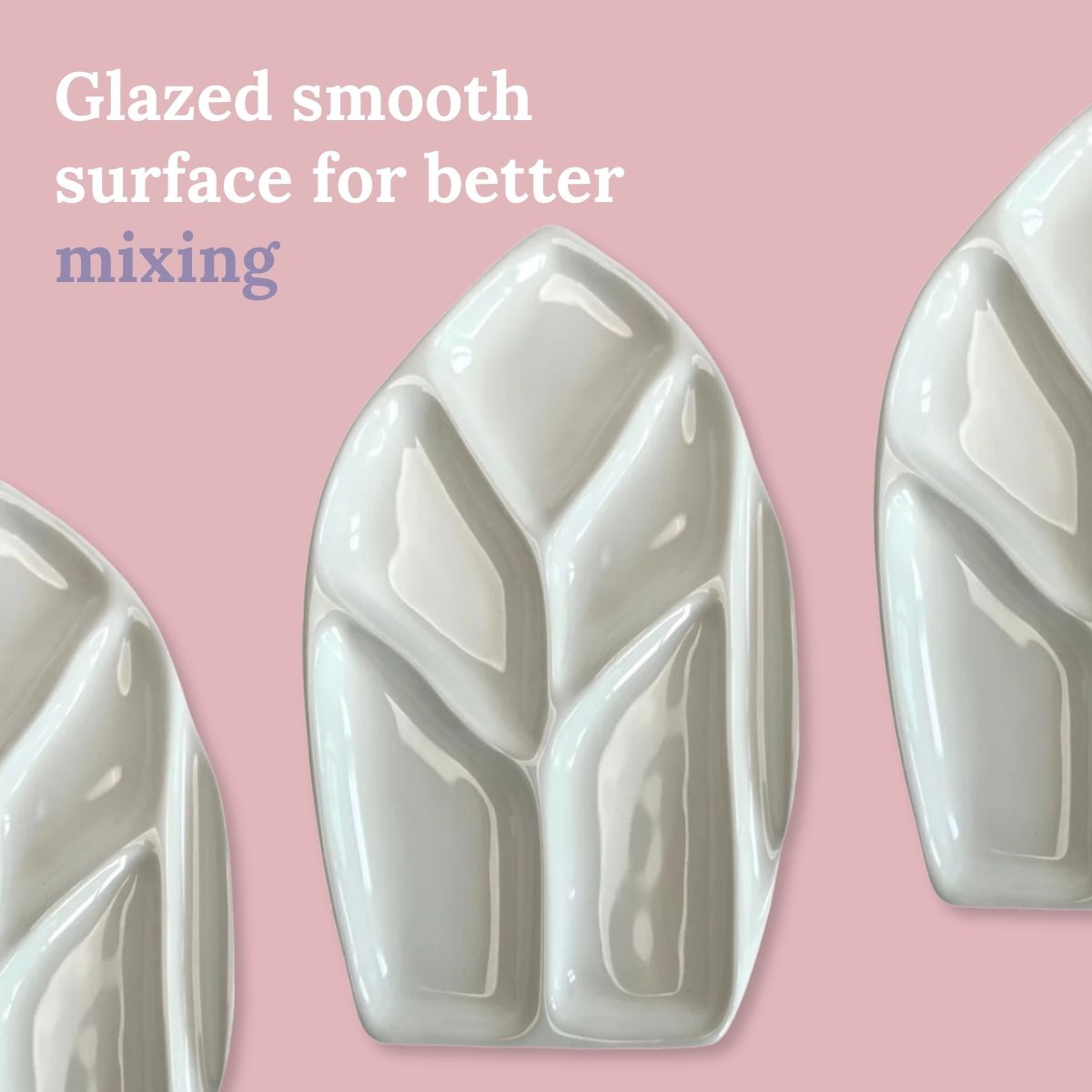 Leaf Ceramic Watercolor Palette