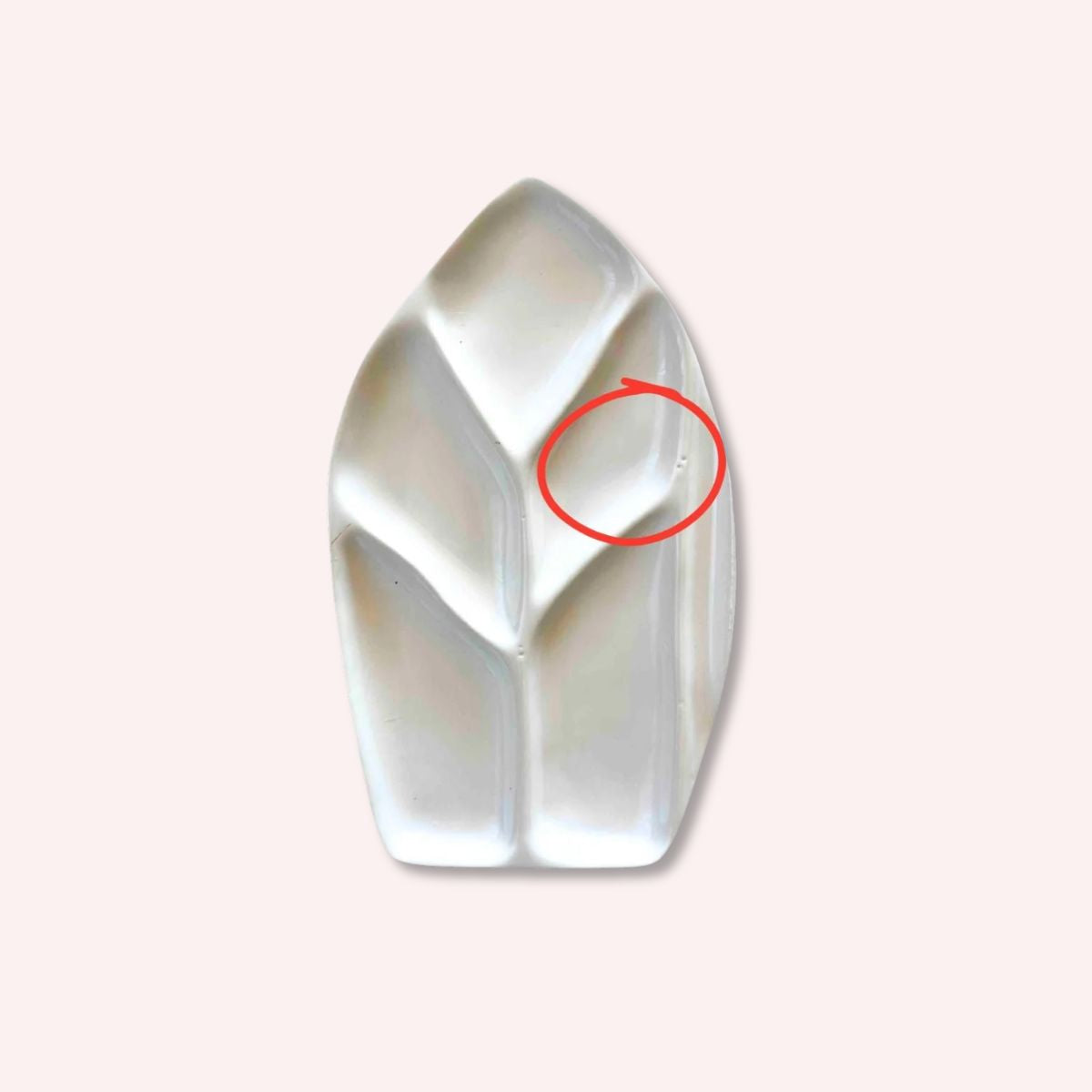 Leaf Ceramic Watercolor Palette with minor flaws