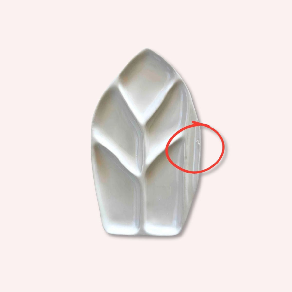 Leaf Ceramic Watercolor Palette with minor flaws