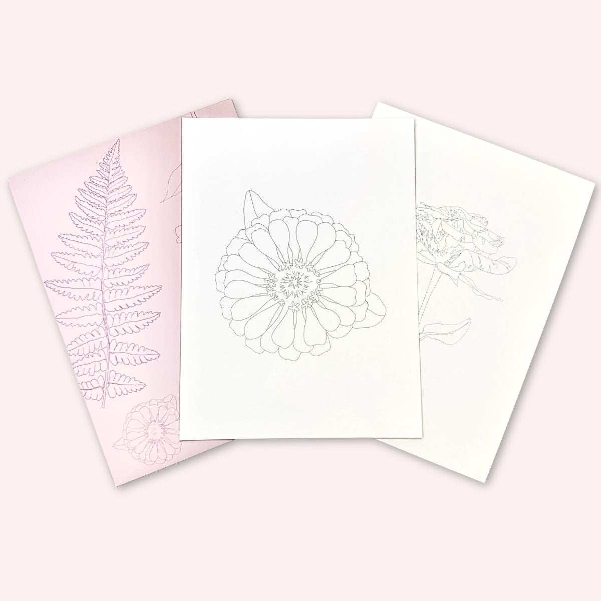 Watercolor Wisdom Book Line Drawings