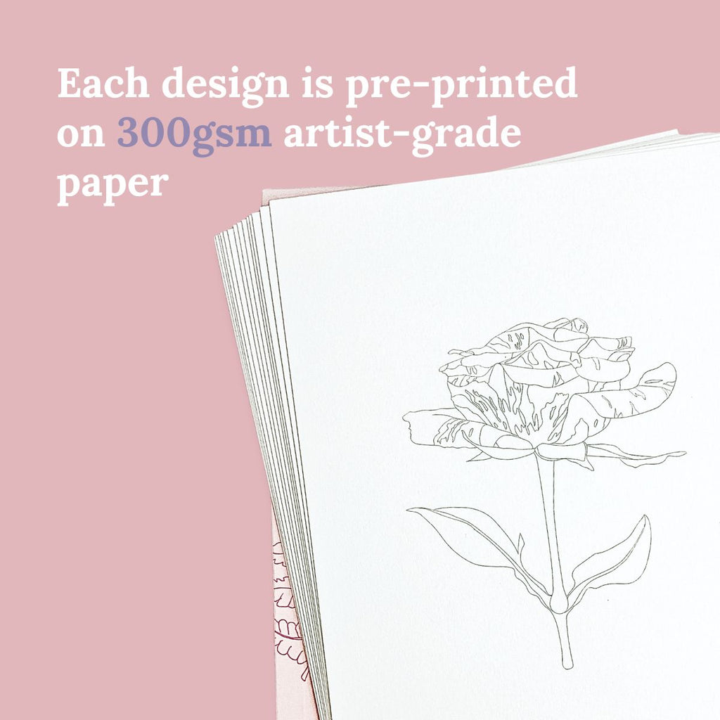 Watercolor Wisdom Book Line Drawings