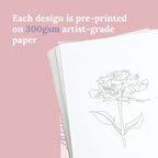 Watercolor Wisdom Book Line Drawings