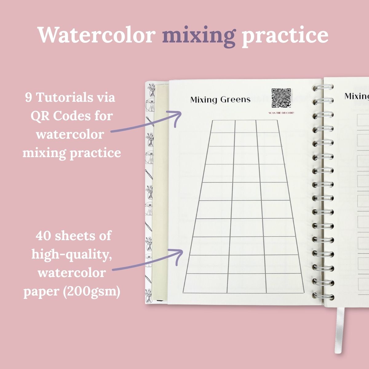 Watercolor Mixing Notebook