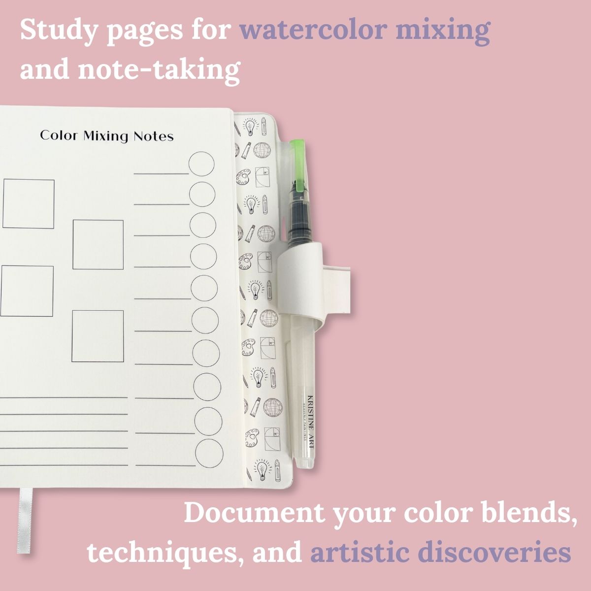 Watercolor Mixing Notebook