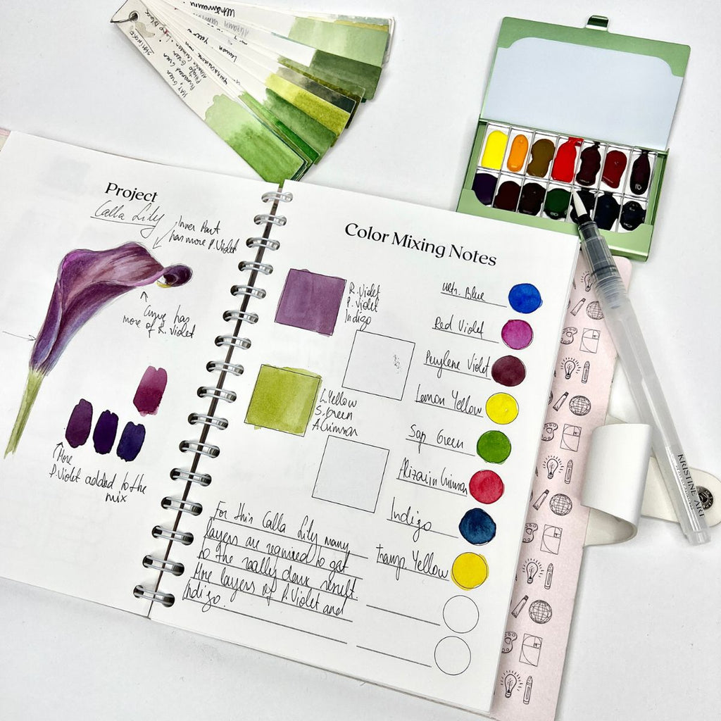 Watercolor Mixing Notebook