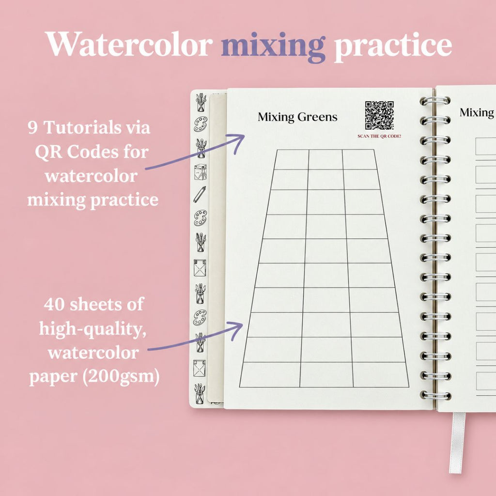 Watercolor Mixing Notebook