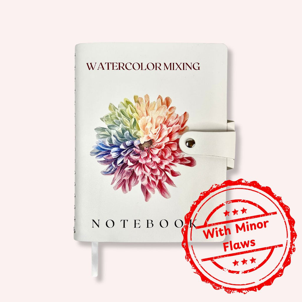 Watercolor Mixing Notebook with minor flaws