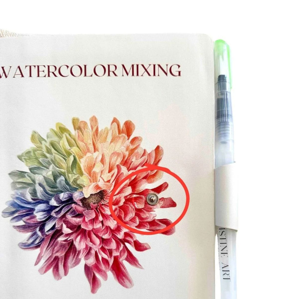 Watercolor Mixing Notebook with minor flaws