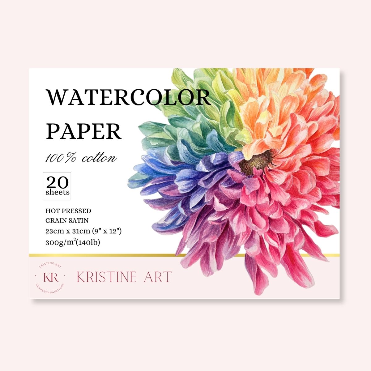 Watercolor HP Paper Block 140 lb / 300 gsm