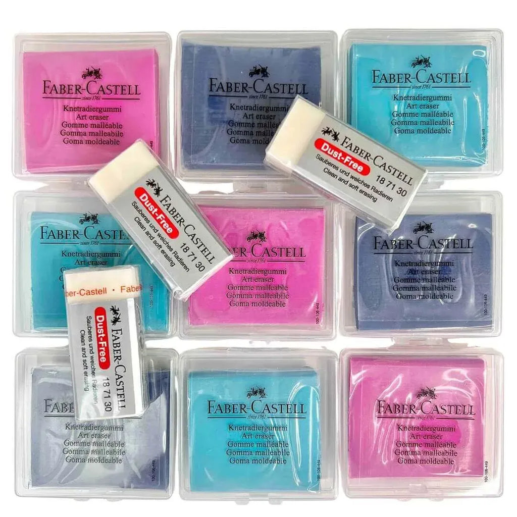 Elastic + Dust-Free Erasers Set