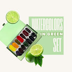 Watercolor Set Green