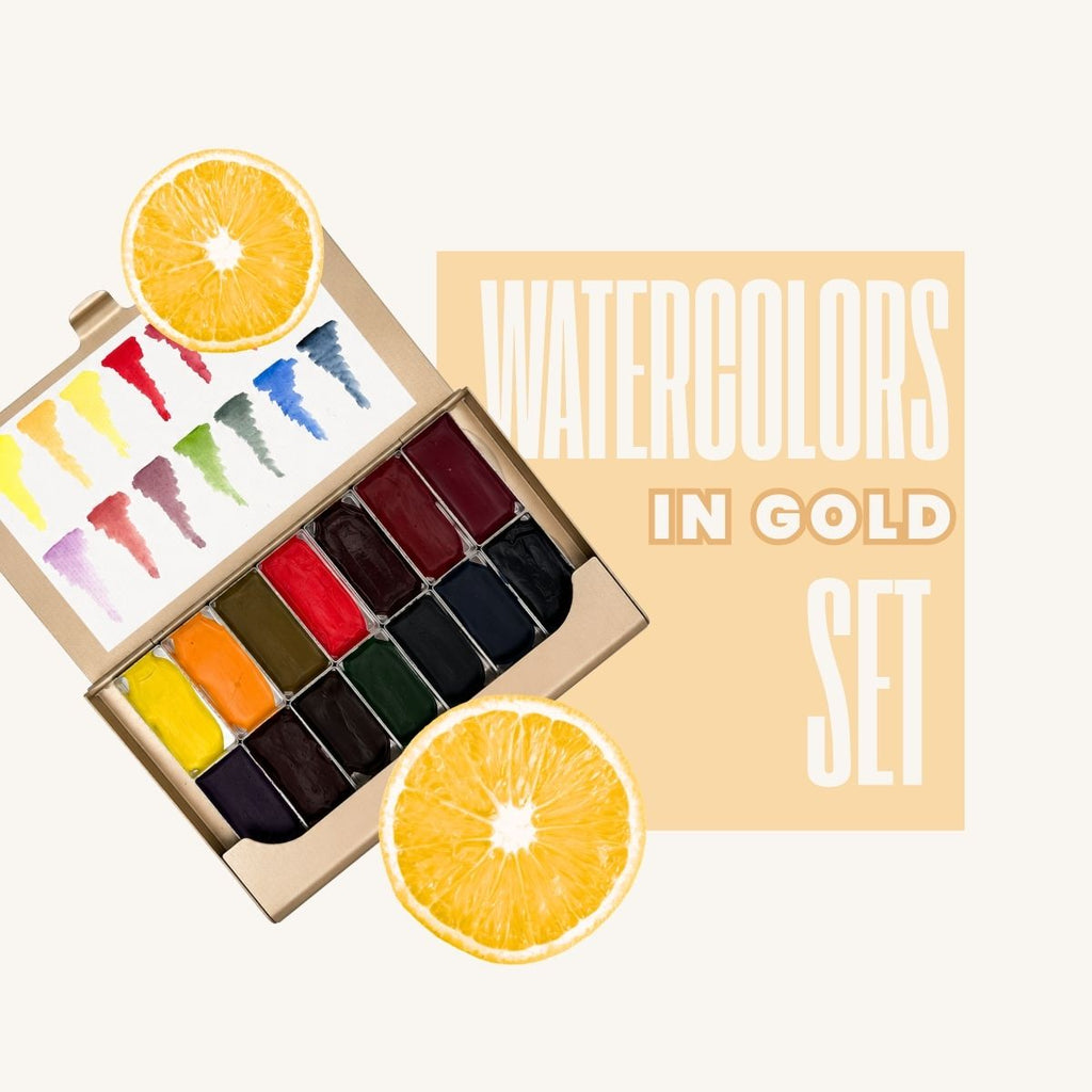 Watercolor Set Gold